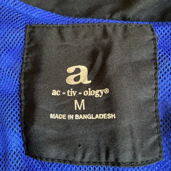 Activology Blue/Black Print Jacket - Picture 4 of 8